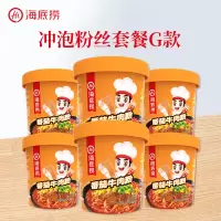 海底捞(Hi)冲泡粉丝套餐G款懒人方便速食食品网红酸辣粉套餐番茄牛肉粉147g