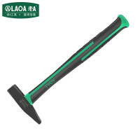 老A(LAOA)绿黑纤维柄钳工锤鸭嘴锤手锤子200g LA712200