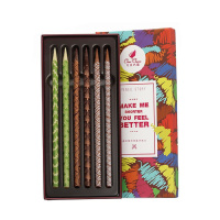 巧克巧寇 铅笔巧克力42g/盒(盒子颜色随机)