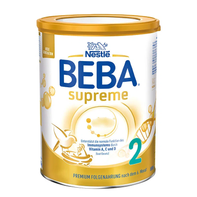 德国雀巢BEBA贝巴至尊版婴幼儿奶粉2段 800g/罐