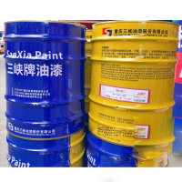 重庆三峡总厂油漆 防锈漆黑色烤漆18kg