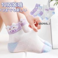 儿童袜子夏季薄款女童袜短袜女孩中筒袜网眼袜春秋宝宝春夏童袜
