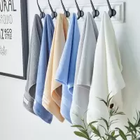 班诺 全棉素简毛巾34*75cm 95g/条(深蓝色)