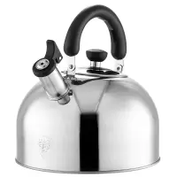 美厨(MAXCOOK)烧水壶304不锈钢水壶 加厚鸣音 煤气电磁炉通用 乐厨系列 4L水壶