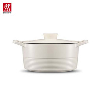 双立人铸铁饭釜锅 1020392 22cm 白色