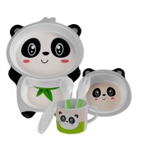 婴侍卫 熊猫 儿童餐具五件套 044