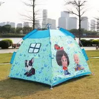 悠莱弗儿童帐篷户外室内两用全自动免搭建游戏屋玩具屋公主房男孩女孩 夏萌猫儿童帐篷