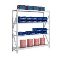 货架 创世人 四 层 金 属 灰白色