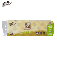 清风原木纯品卷纸12卷/提