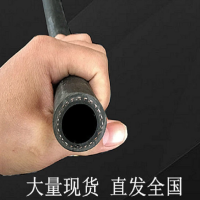 瑞铂迩 光面橡胶管软管夹布胶管黑皮管水管防爆高温耐热管 内径10mm(三胶两线管)