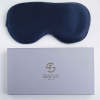 圣夫妮可调节真丝眼罩(深隧蓝)SFN-YZ03