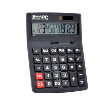 夏普 CH-G12(黑)BK 计算器商务办公计算器大号桌面计算器大屏大按键计算器双电源计算器