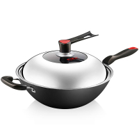 炊大皇(COOKER KING)不锈铸铁炒锅精装34cmC34D2