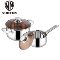 诺顿(NORTON) 战釜全能套装 汤锅奶锅锅具套装 4HZF002 jh