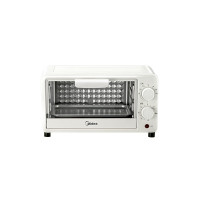 美的(Midea)多功能电烤箱家用迷你小烤箱电烤箱蛋糕烘焙加热均匀PT10X1白色