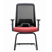 震海6038D会议椅弓形椅办公椅电脑椅网布椅洽谈椅靠背椅
