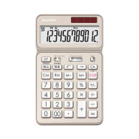 夏普EL-VN82-NX香槟(礼盒装) 计算器办公财务专用计算器时尚计算器时尚高级计算器可摇头计算器