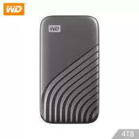 西部数据(WD) 固态移动硬盘 My Passport随行SSD版 Type-C接口 4TB 深空灰