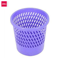 得力(deli) 圆形字纸篓9553紫色