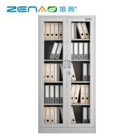 振奥 文件柜资料柜档案柜玻璃书籍柜实验室钢制储物柜带锁