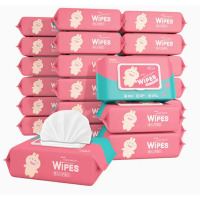 DREHA 奥朵婴儿湿巾纸巾幼儿新生宝宝手口屁专用80抽10包大包 装