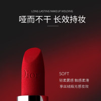 Dior迪奥口红999哑光唇膏烈艳蓝金 正红色唇膏3.5g