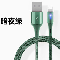 慈慈 适用苹果快速充电数据线iPhone14手机充电线器13Pro快充Max手机快充提速99% 暗夜绿1.2米 两条装