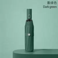 嘉创优品 全自动雨伞 晴雨两用太阳伞 防晒防紫外线折叠加大抗风暴 遮阳伞 墨玉绿