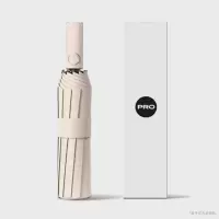 嘉创优品 全自动雨伞 晴雨两用太阳伞 防晒防紫外线折叠加大 10K(20根抗风骨)梧桐米