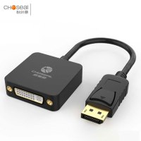 秋叶原(CHOSEAL) DP转DVI高清转接线QD6333 DP接口笔记本电脑接显示器投影