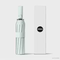 嘉创优品 全自动雨伞 晴雨两用太阳伞 防晒防紫外线折叠加大 10K(20根抗风骨) 北极绿