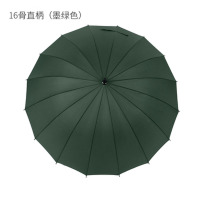 嘉创优品 长柄直杆伞 防风伞 晴雨伞 16骨直径 96cm 墨绿色