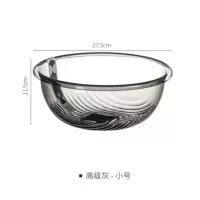 嘉创优品 加厚透明塑料洗脚盆洗衣盆学生宿舍水盆 小号 单个装