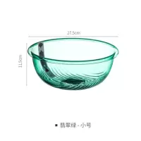嘉创优品 加厚透明塑料洗脚盆洗衣盆学生宿舍水盆 小号 单个装