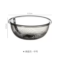 嘉创优品 加厚透明塑料洗脚盆洗衣盆学生宿舍水盆 中号