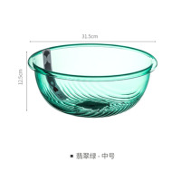嘉创优品 加厚透明塑料洗脚盆洗衣盆学生宿舍水盆 中号