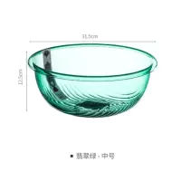 嘉创优品 加厚透明塑料洗脚盆洗衣盆学生宿舍水盆 中号