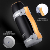 嘉创优品 保温壶户外旅行便携304不锈钢热水壶车载大号杯家用暖壶大容量 黑色2升