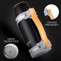 嘉创优品 保温壶户外旅行便携304不锈钢热水壶车载大号杯家用暖壶大容量 黑色2.6升