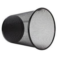 囍诺 加厚防锈铁网垃圾桶 家用金属垃圾篓办公室铁丝网9L