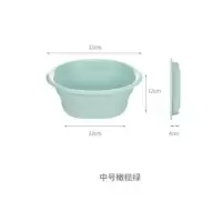 嘉创优品 便携式可折叠洗脸盆旅行压缩盆 中号 单个装 橄榄绿