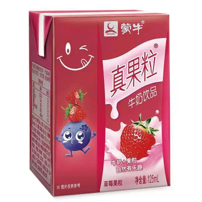 蒙牛真果粒牛奶饮品125mL*20/40瓶迷你小盒装
