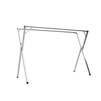 理季不锈钢X型固定晾衣架折叠设计轻松收纳省空间