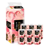 洁柔BJ168-10洁柔卫生纸140g(Face有芯)(10卷6提/箱