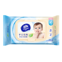 维达婴儿天然呵护湿巾手口可用80片/12包(vw2004)