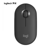 罗技(Logitech)Pebble鹅卵石 无线蓝牙鼠标石墨黑