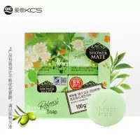 爱敬KCS橄榄绿茶皂香水洁面沐浴皂100g*4(洗脸皂)_13665