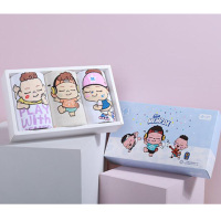 洁丽雅 (grace )么么哒童巾3条装 颜色图案随机