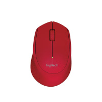 Logitech罗技 人体工程学无线鼠标M280(红色)