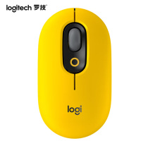 罗技(Logitech)POP MOUSE无线鼠标 蓝牙鼠标 办公鼠标热力黄